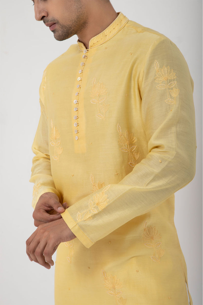 Butter Yellow Kurta Set