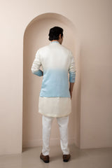 Arctic Pearl Nehru and Kurta Set