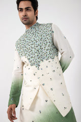 Seafoam Nehru and Kurta Set