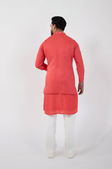 Coral Red Nehru