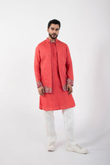 Coral Red Nehru