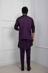 Purple Onyx Nehru and Kurta Set