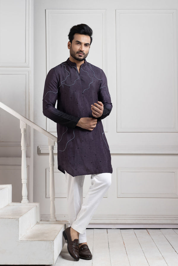 Eclipsed Elegance Embroidered Kurta