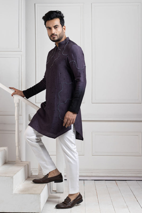 Eclipsed Elegance Embroidered Kurta