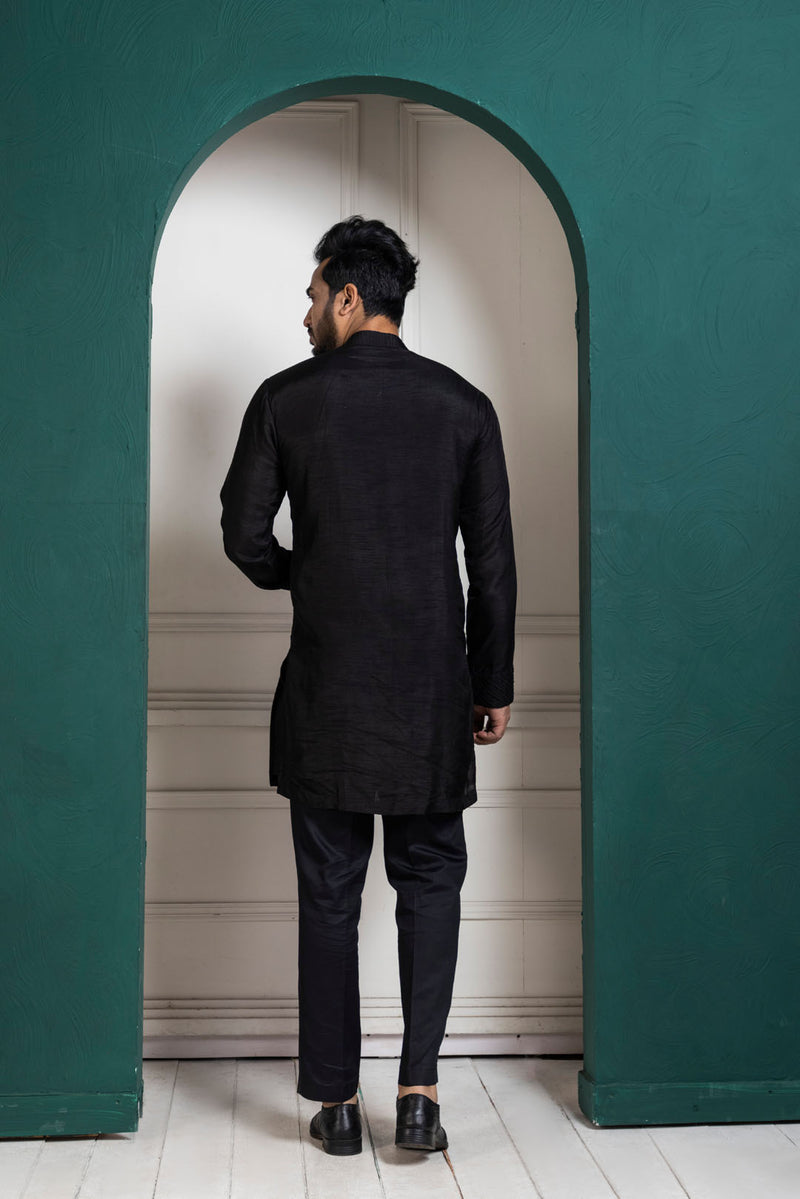 Midnight Black Kurta