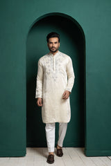 Ivory Grace Embroidered Kurta