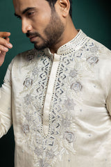 Ivory Grace Embroidered Kurta