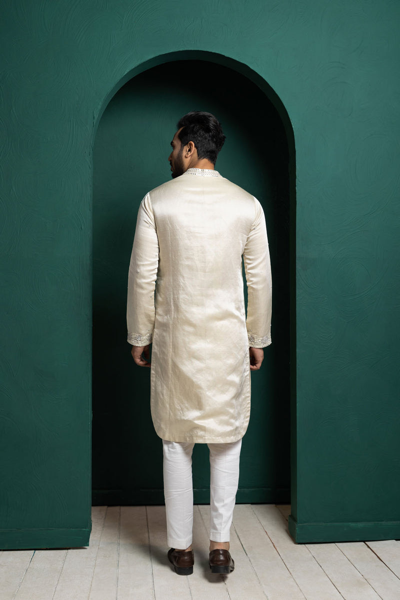 Ivory Grace Embroidered Kurta