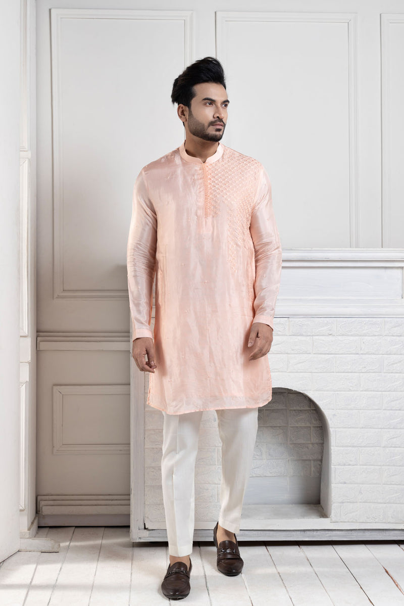 Peach Blossom Kurta