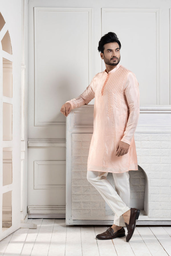 Peach Blossom Kurta