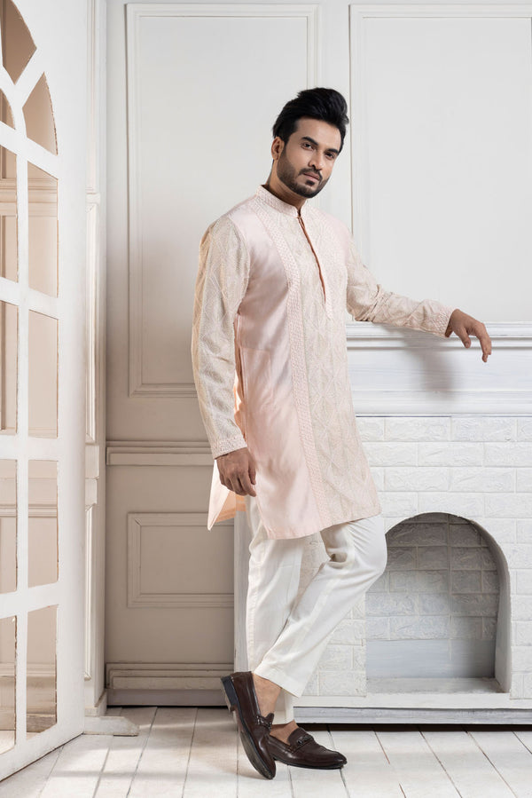 Heritage Blush Embroidered Kurta Set