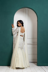 Ivory Shimmer Crystal Lehenga Set