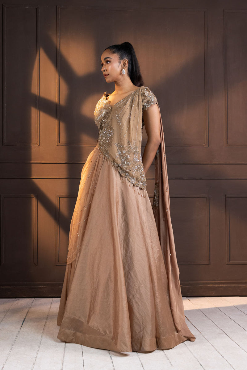 Golden Glow Embellished Lehenga Set