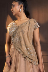 Golden Glow Embellished Lehenga Set