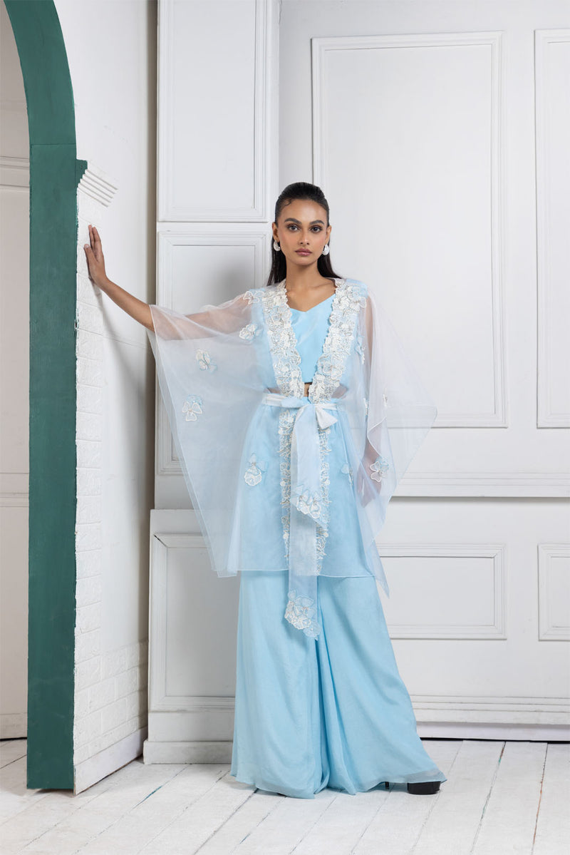 Serenity Blue Cape Ensemble