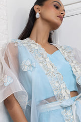 Serenity Blue Cape Ensemble