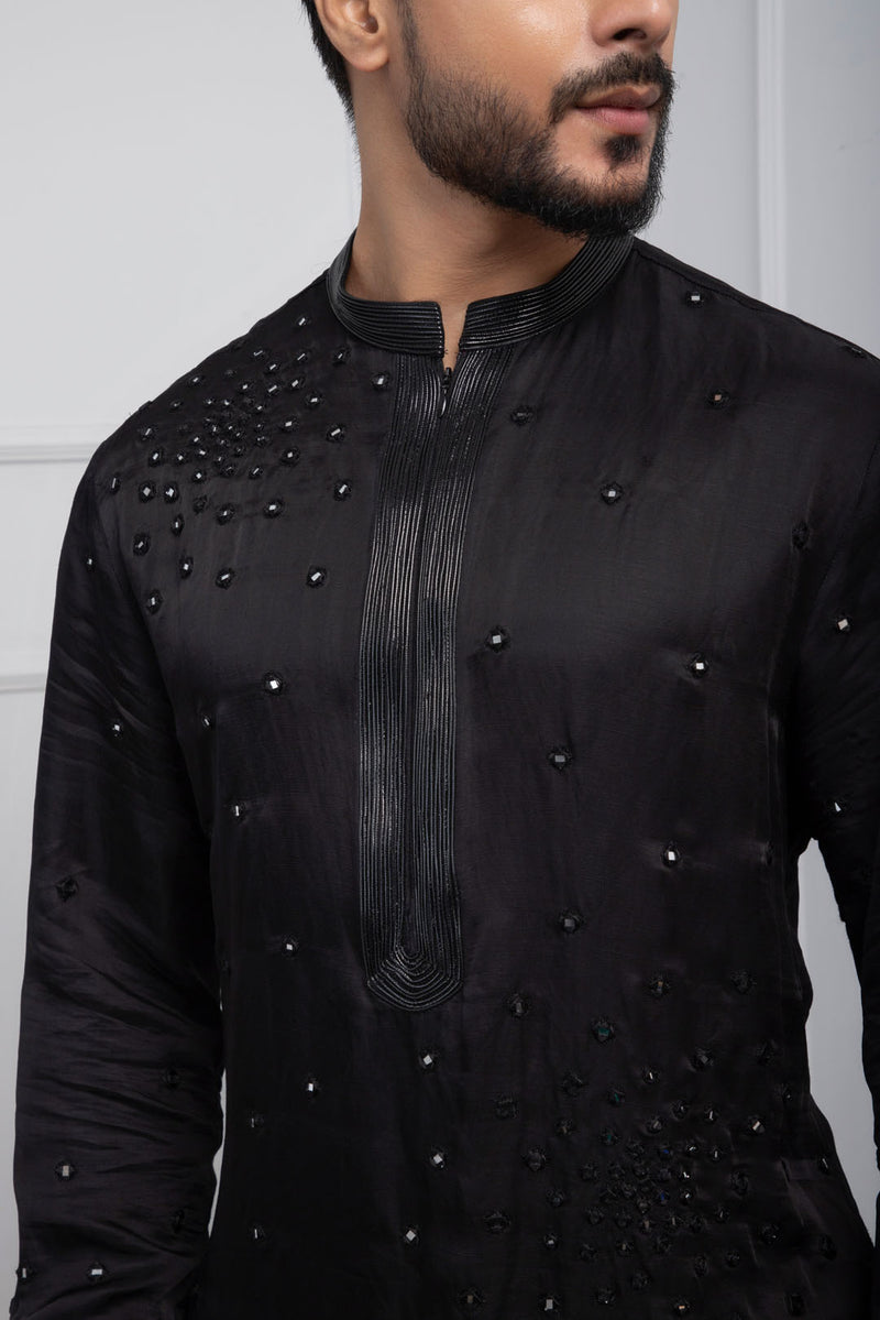 Obsidian Zipper Kurta Set