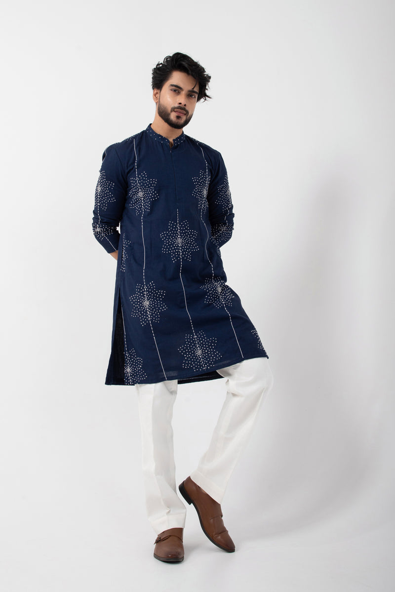 Abyssal Blue Kurta Set