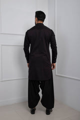 Black Gleam Kurta Patiala Set